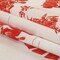 1 Yard Cherry Tomato and White Classic Toile de Jouy Mercerized Organic Egyptian Cotton Shirting 56’’ Width